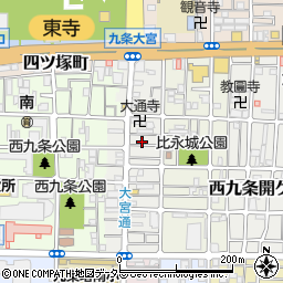 京都府京都市南区西九条比永城町43周辺の地図