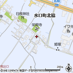 滋賀県甲賀市水口町北脇727周辺の地図