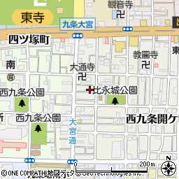 京都府京都市南区西九条比永城町39周辺の地図