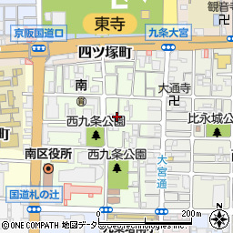 京都府京都市南区西九条南田町56周辺の地図