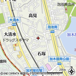 愛知県東海市加木屋町高見158周辺の地図
