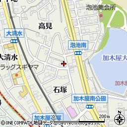 愛知県東海市加木屋町高見152周辺の地図