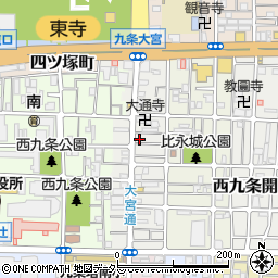 京都府京都市南区西九条比永城町46周辺の地図