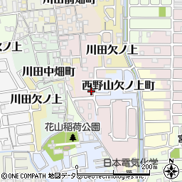 京都府京都市山科区西野山南畑町21-47周辺の地図