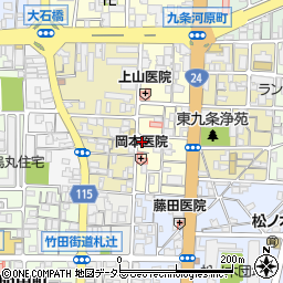 京都府京都市南区東九条東御霊町7周辺の地図