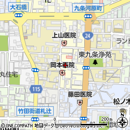 京都府京都市南区東九条東御霊町6周辺の地図