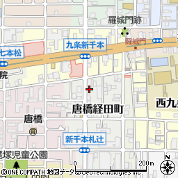 京都府京都市南区唐橋経田町19周辺の地図