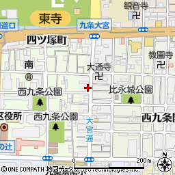 京都府京都市南区西九条比永城町110周辺の地図