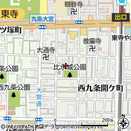 京都府京都市南区西九条東比永城町31周辺の地図