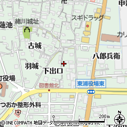 愛知県知多郡東浦町緒川下出口11周辺の地図