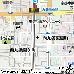 京都府京都市南区西九条島町27周辺の地図