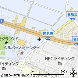 ローソン水口名坂店周辺の地図