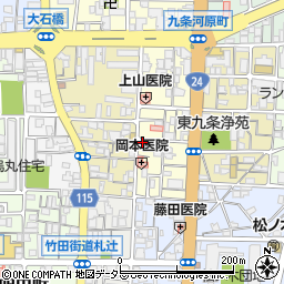 京都府京都市南区東九条東御霊町10周辺の地図