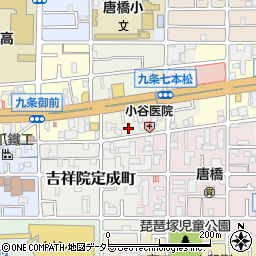 京都府京都市南区唐橋堂ノ前町8周辺の地図