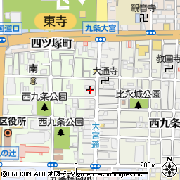 京都府京都市南区西九条比永城町111周辺の地図