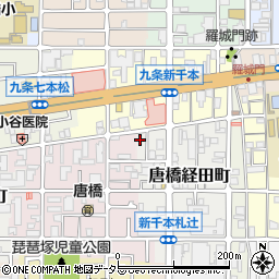 京都府京都市南区唐橋経田町15周辺の地図