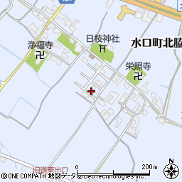 滋賀県甲賀市水口町北脇643-41周辺の地図