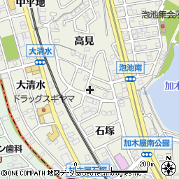 愛知県東海市加木屋町高見160周辺の地図