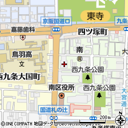 京都府京都市南区西九条南田町12周辺の地図