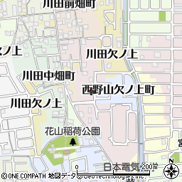 京都府京都市山科区西野山南畑町21周辺の地図
