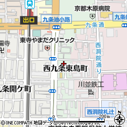 〒601-8432 京都府京都市南区西九条東島町の地図