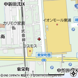 愛知県知多郡東浦町緒川旭10-6周辺の地図