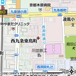 京都府京都市南区東九条西山町21周辺の地図