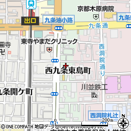京都府京都市南区西九条東島町周辺の地図