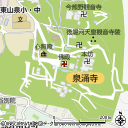 佛殿周辺の地図