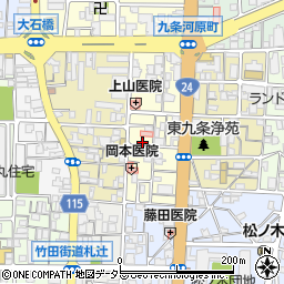 京都府京都市南区東九条東御霊町11周辺の地図