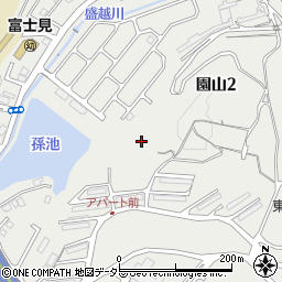 滋賀県大津市園山2丁目23周辺の地図