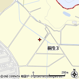 滋賀県大津市桐生周辺の地図