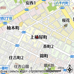 静岡県静岡市葵区上桶屋町周辺の地図