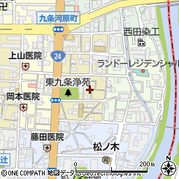 京都府京都市南区東九条宇賀辺町43周辺の地図