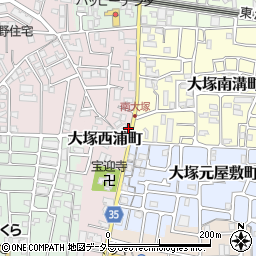 京都府京都市山科区大塚西浦町18周辺の地図