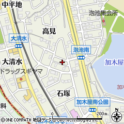 愛知県東海市加木屋町高見148周辺の地図