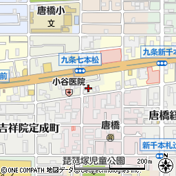 京都府京都市南区唐橋堂ノ前町4周辺の地図