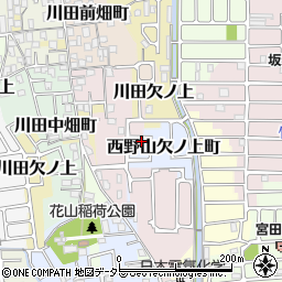 京都府京都市山科区西野山南畑町21-22周辺の地図