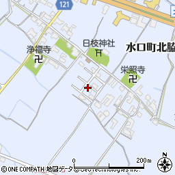 滋賀県甲賀市水口町北脇643-33周辺の地図