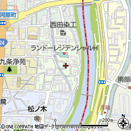 京都府京都市南区東九条北松ノ木町40-5周辺の地図