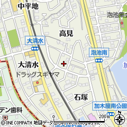 愛知県東海市加木屋町高見120周辺の地図