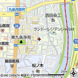 京都府京都市南区東九条北松ノ木町23周辺の地図