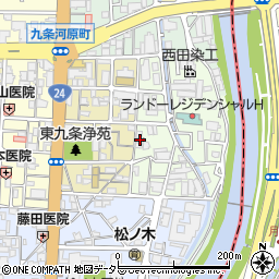 京都府京都市南区東九条北松ノ木町23周辺の地図