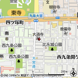京都府京都市南区西九条比永城町48周辺の地図