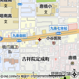京都府京都市南区唐橋堂ノ前町12-1周辺の地図