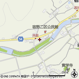 大阪府豊能郡能勢町宿野598-5周辺の地図