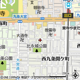 京都府京都市南区西九条東比永城町45周辺の地図
