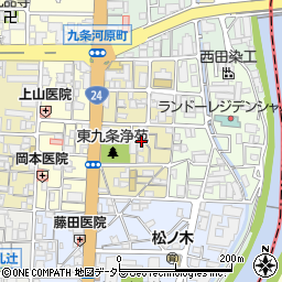 京都府京都市南区東九条宇賀辺町40周辺の地図