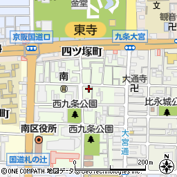京都府京都市南区西九条南田町54周辺の地図