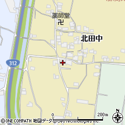 兵庫県神崎郡市川町北田中168周辺の地図